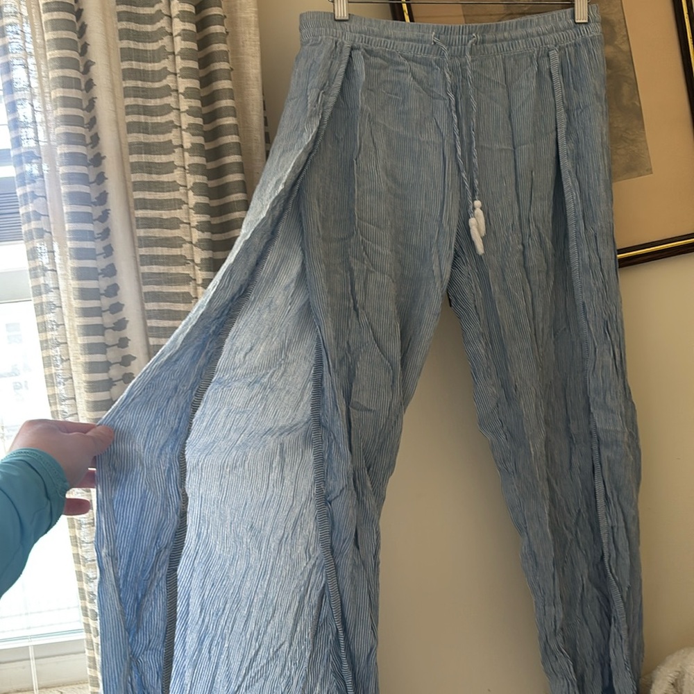 GapBody linen blend loose fit cover-up pants - Picture 4 of 7